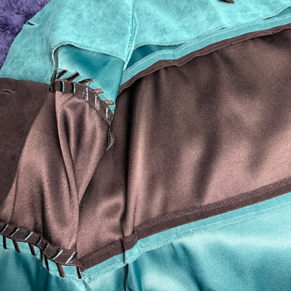 Positive Attitude Vintage Velour Striped Western Jacket Festival Sz P 10 - Picture 7 of 7